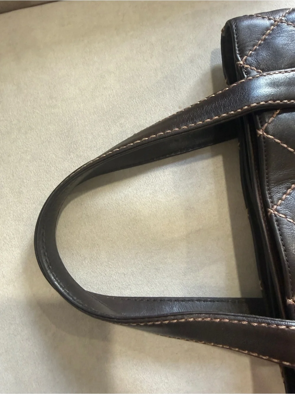 CHANEL Brown Quilted Vintage Chanel Wild Stitch Tote — Karl Lagerfeld era 🤎